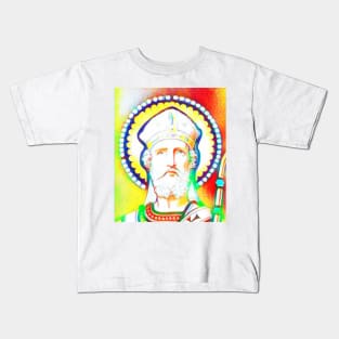 Anselm of Canterbury Colourful Portrait | Anselm of Canterbury Artwork 11 Kids T-Shirt